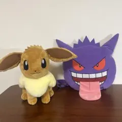 【新品】イーブイ ぬいぐるみ & ゲンガー ぬいぐるみリュック 豪華2点セット