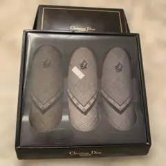 【新品・未使用】ChristianDior ディオール メンズハンカチ3枚セット