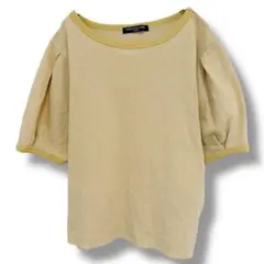 ハニーサックルローズ 半袖Tシャツ L イエロー パフスリーブ ワッフル編みのサムネイル