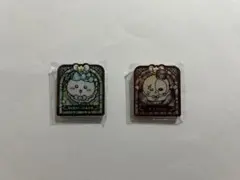ちいかわ ステンドグラス風アクリルバッジ 2個セット ハチワレ ラッコ