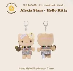 ALEXIA STAM キティ チャーム 日焼けキティ 2点セット ALEXIASTAM ハローキティマスコットチャーム宮古島限定2点セット