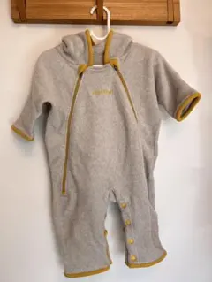 フリースアウター グレー/イエロー 95cm未満