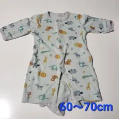 動物柄ロンパース 60~70cm 長袖　春 秋