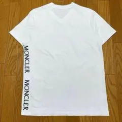 極美品〕モンクレール レタリング S ホワイトTシャツ 国内正規品 5S261 