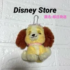 美品　ディズニーストア　わんわん物語　レディ　キーチェーン　ぬいぐるみバッジ即日
