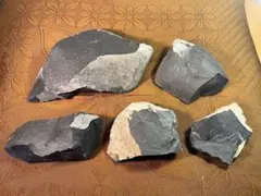 【神秘素材】サヌカイト原石約5kg （素組55）天然石　讃岐石　工作　教材　置物
