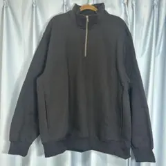 GU ヘビーウェイトスウェットハーフジッププルオーバー