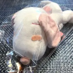 SNOOPY スヌーピー 寝そべり ぬいぐるみ ピンク リボン付き 新品タグ付き