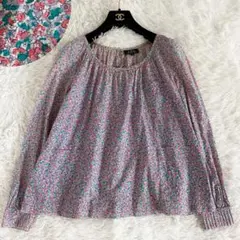 ★APC アーペーセー リバティ 花柄 長袖 ブラウス M