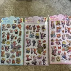 ズートピアシール3シートセット