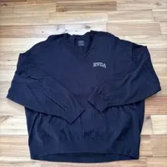 RVCA ブラック Vネック セーター L
