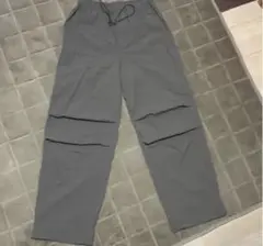 GU テックパラシュートプルオンパンツ オリーブ カーゴパンツ