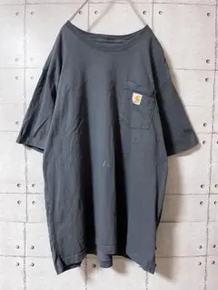カーハート ポケット Tシャツ メンズ L グレー 海外古着