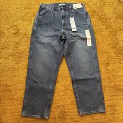 Uniqlo U ワイドフィットテーパードジーンズ ブルー