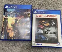【動作確認済】PS4 ソフト 2本セット キングダムハーツ3 ザ・クルー