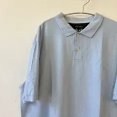 CHAPS チャップス 半袖ポロシャツ XL 水色 ワンポイント 刺繍 ユルダボのサムネイル
