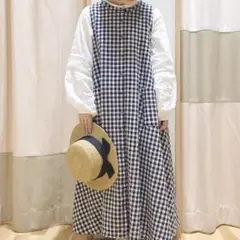 サマンサモスモス ノースリフレアワンピース (チェック)