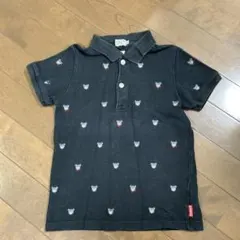 DOUBLE.B クマ柄ポロシャツ 120