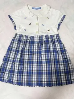 familiar 半袖ワンピース チェック柄