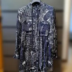 DIESEL 黒 グラフィックプリント 長袖シャツ試着だけ定価5万円