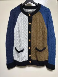 grn ケーブル編みカーディガン サイズ1 ニット　セーター