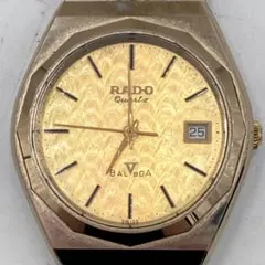 RADO BALBOA メンズ腕時計 クォーツ ゴールド デイト 動作未確認のサムネイル