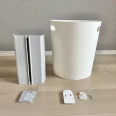 ISETO壁掛けダストボックス9L&ideacoペーパータオルホルダー　グレー