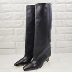 極美品・希少✨コルソローマ ノーヴェ ロングブーツ レザー ブラック 23.0