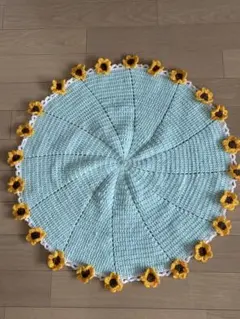 ひまわりブランケット　花束ブランケット　ブーケブランケット