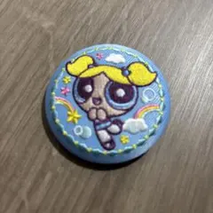 パワーパフガールズ 刺繍缶バッジ バブルス