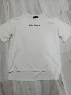 CUBE SUGAR 街並み 風景 Tシャツ オフホワイト Mサイズ