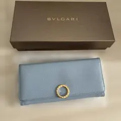 BVLGARI ビーゼロワン　長財布　箱付き　ライトブルー　水色　中はパープルのサムネイル