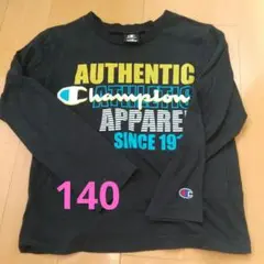Champion プリント Tシャツ 140サイズ ブラック