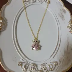 ハート抱っこベア　ネックレス