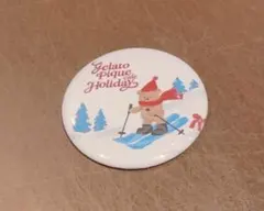 ジェラピケ ホリデイ　ガチャガチャ　 カプセルトイ バッジ カフェ