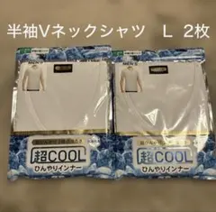 しまむら　クロッシープレミアム超クール半袖Vネックシャツ L 2枚セット