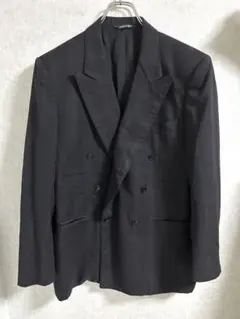 CANALI カナーリ ダブルジャケット ストライプ 50 イタリア製　ブラックのサムネイル