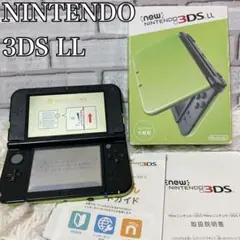 【美品】 Nintendo 任天堂 new 3DSLL 本体 ライム×ブラック