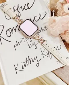 【新品】可愛い2連ハート Apple Watch バンドのみ お洒落 モテモテ