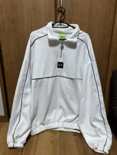 OY ハーフジップ スウェット ホワイトのサムネイル