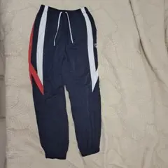 超美品 FILA メッシュジャージパンツ M ネイビー/レッド　レディース