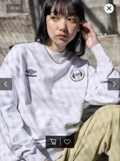 UMBRO 刺繍スウェット　グレー クルーネック トレーナー