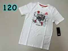 adidas【7】120cm⚠️バスケ Tシャツ