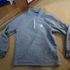 CONVERSE グレー ジップアップ トレーナー L