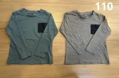 西松屋　ロンT 長袖　薄手　春　男の子　2着セット　サイズ110