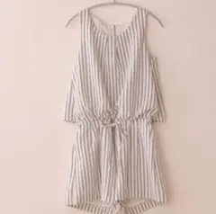 【CECIL McBEE】ストライプ柄 セットアップ ロンパース ショート丈のサムネイル