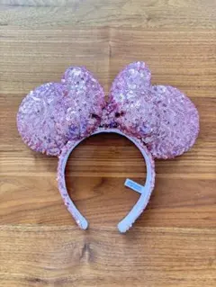 ✨美品✨ディズニー ミニー ピンク スパンコールカチューシャ