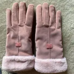 FASHION GLOVES ピンク レザー グローブ