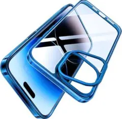 TORRAS iPhone 15 Pro ケース スタンドブルー