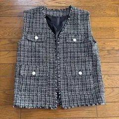 ツイードノースリーブベスト 送料込み❣️